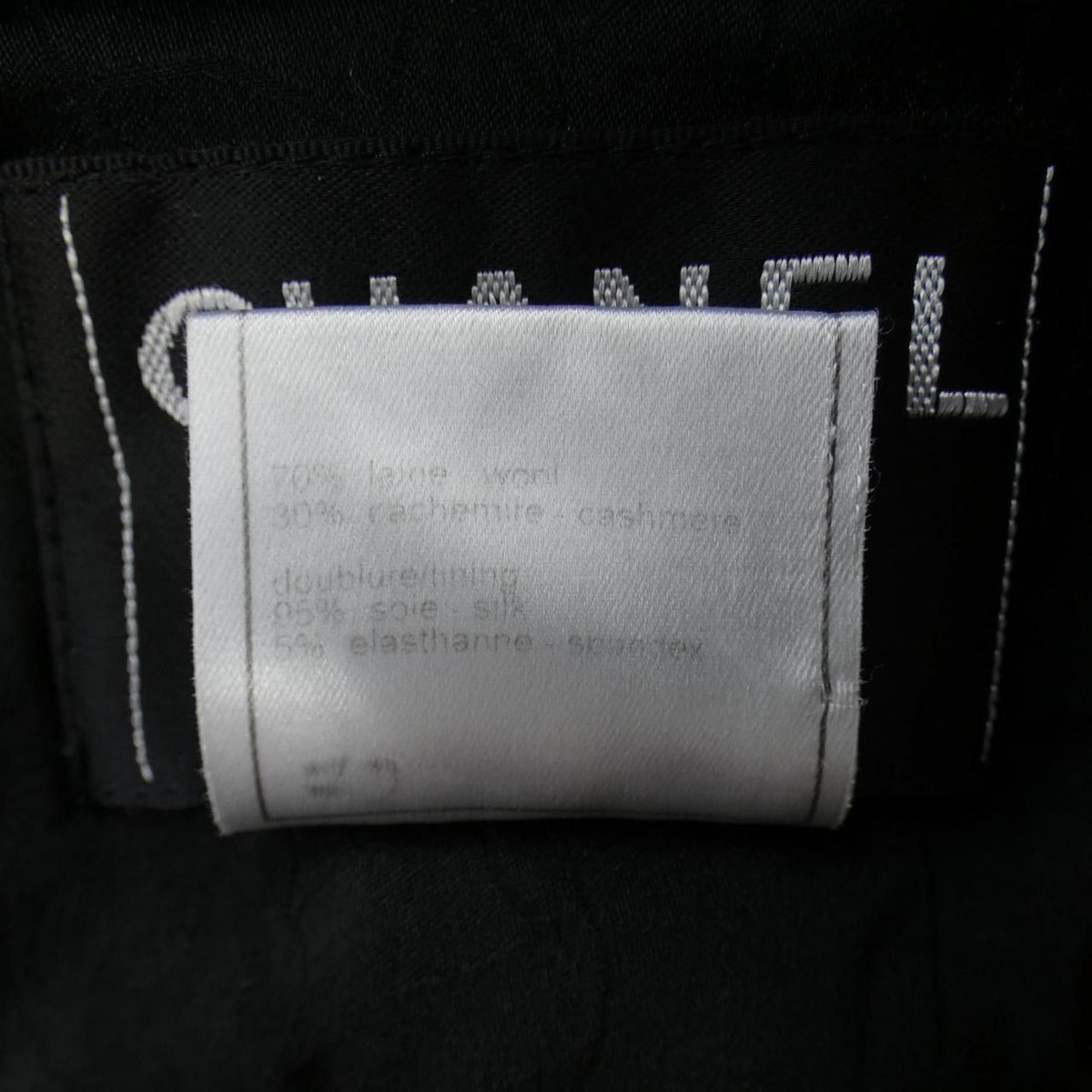 Chanel Vintage Jacket Cashmere Black — view 3