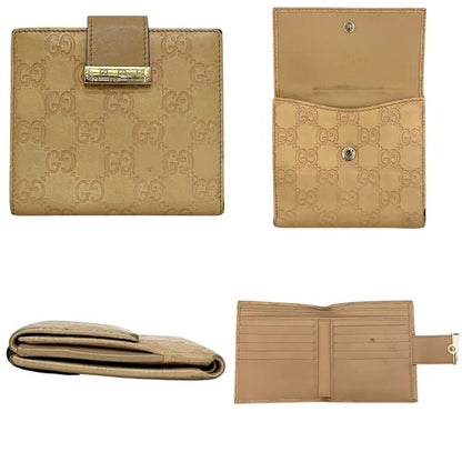 Gucci Fold Wallet With Beige Stripe Line 212090 Double Hook