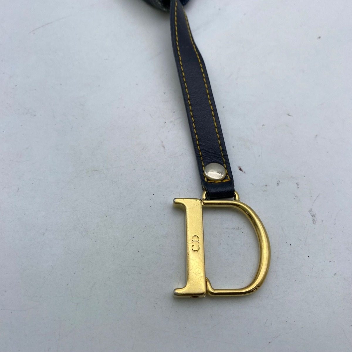 Dior Coin Case Pouch Saddle Trotter Key Ring — view 10