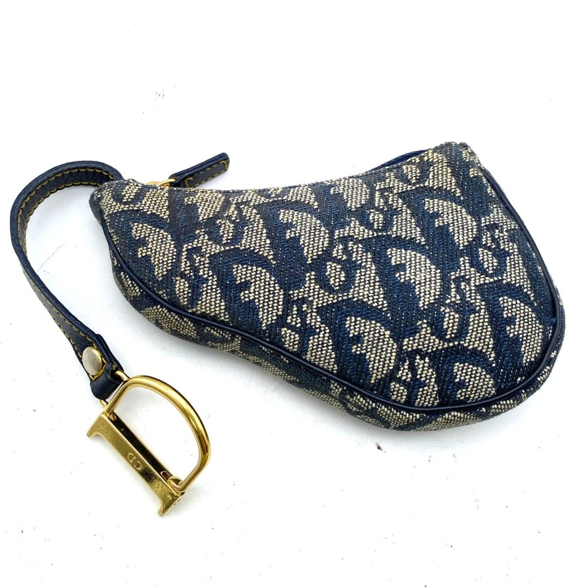 Dior Coin Case Pouch Saddle Trotter Key Ring — view 2