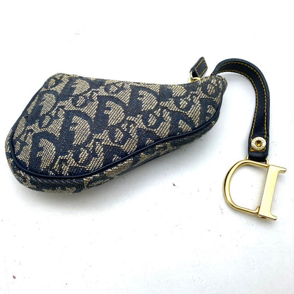 Dior Coin Case Pouch Saddle Trotter Key Ring — view 3