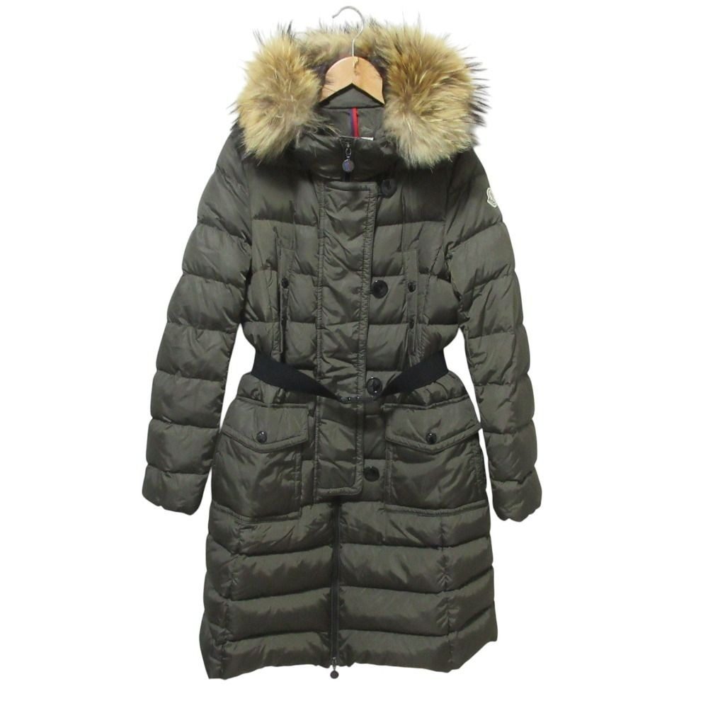 Moncler Genevrier Rakuenfa Hooded Down Coat 1 Khaki