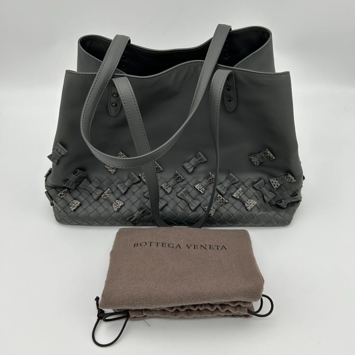 Bottega Veneta Ribbon Leather Tote