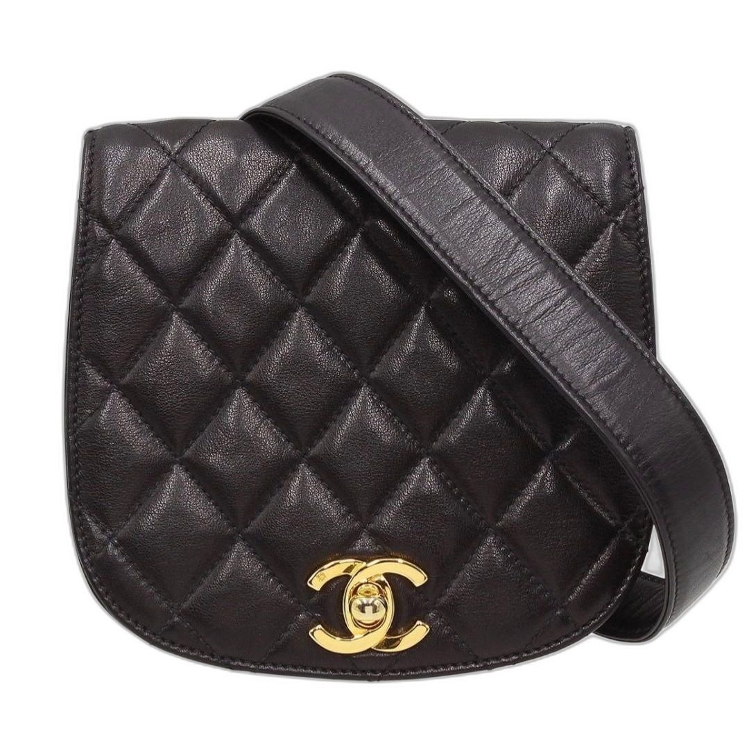 Chanel CC Logo Quilted Mini Waist Pouch