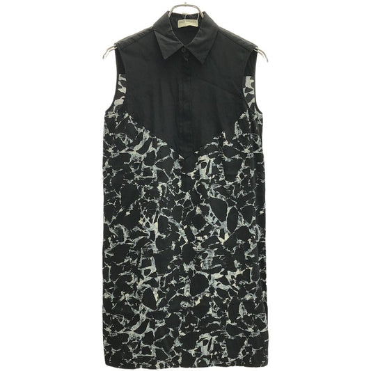 Balenciaga Rayon Sleeveless Shirt Dress 342823 Tma04 Black 36