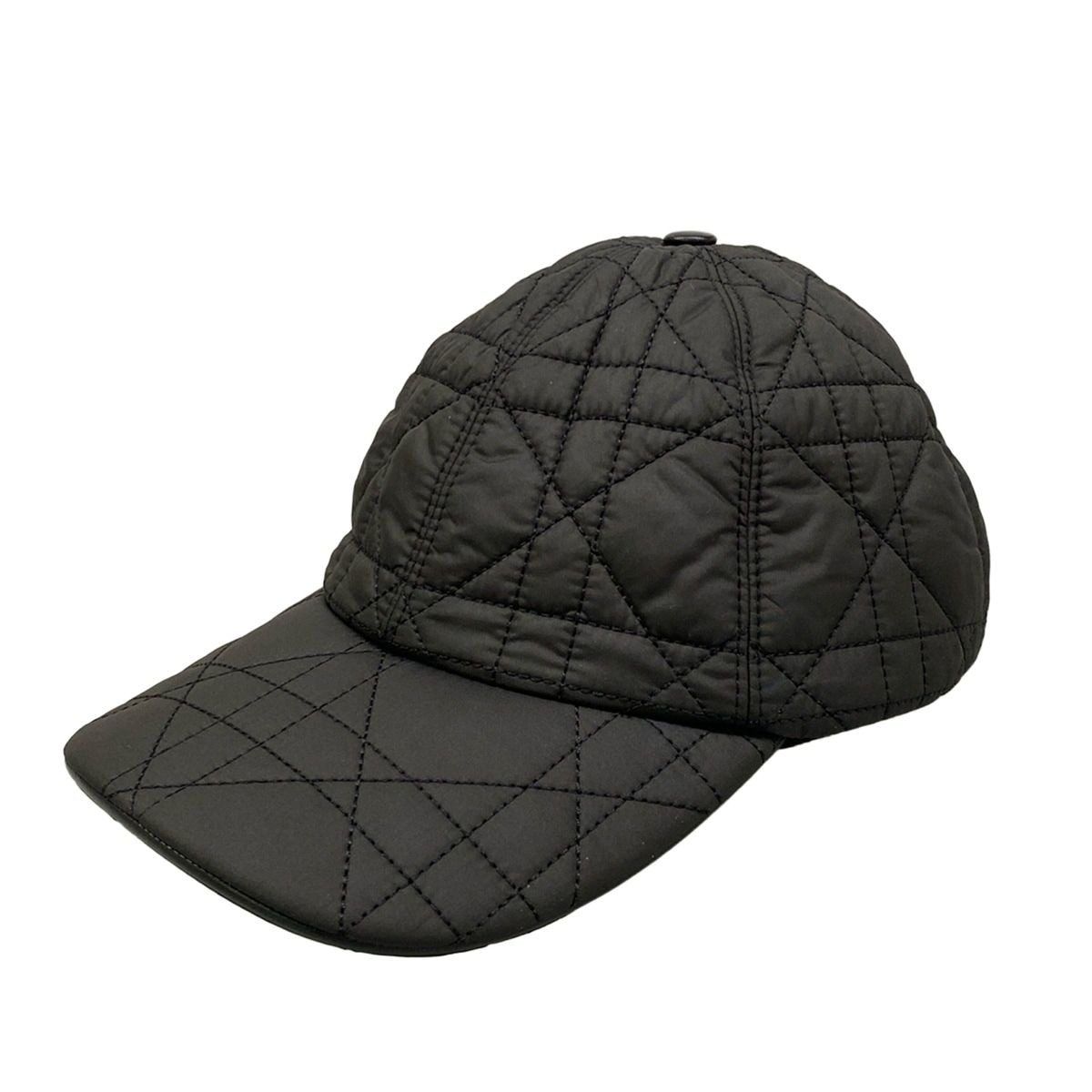 Dior Cap 57 Black Cannage Stitch Hat