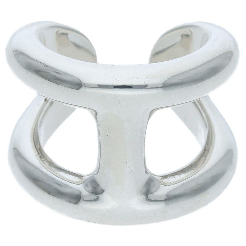 Hermes Osmose GM Osmose GM Silver Ring Men's #8