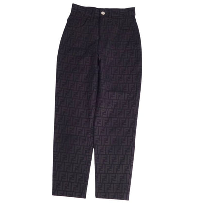 Vintage Fendi Pants Long Pants Zucca Print Na