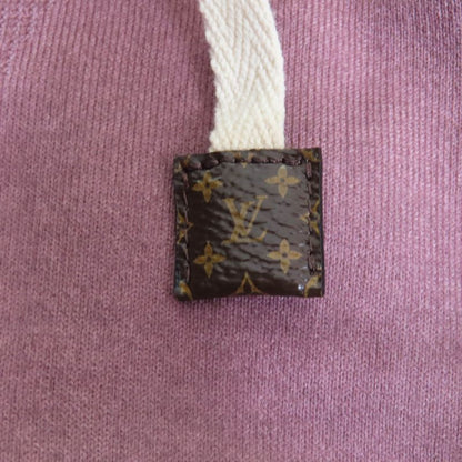 Louis Vuitton Fhkl13 USED Monogram Patterned Pullover Hoodie With LV Patch