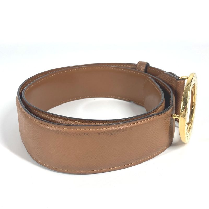 Bvlgari Logo Leather Beige