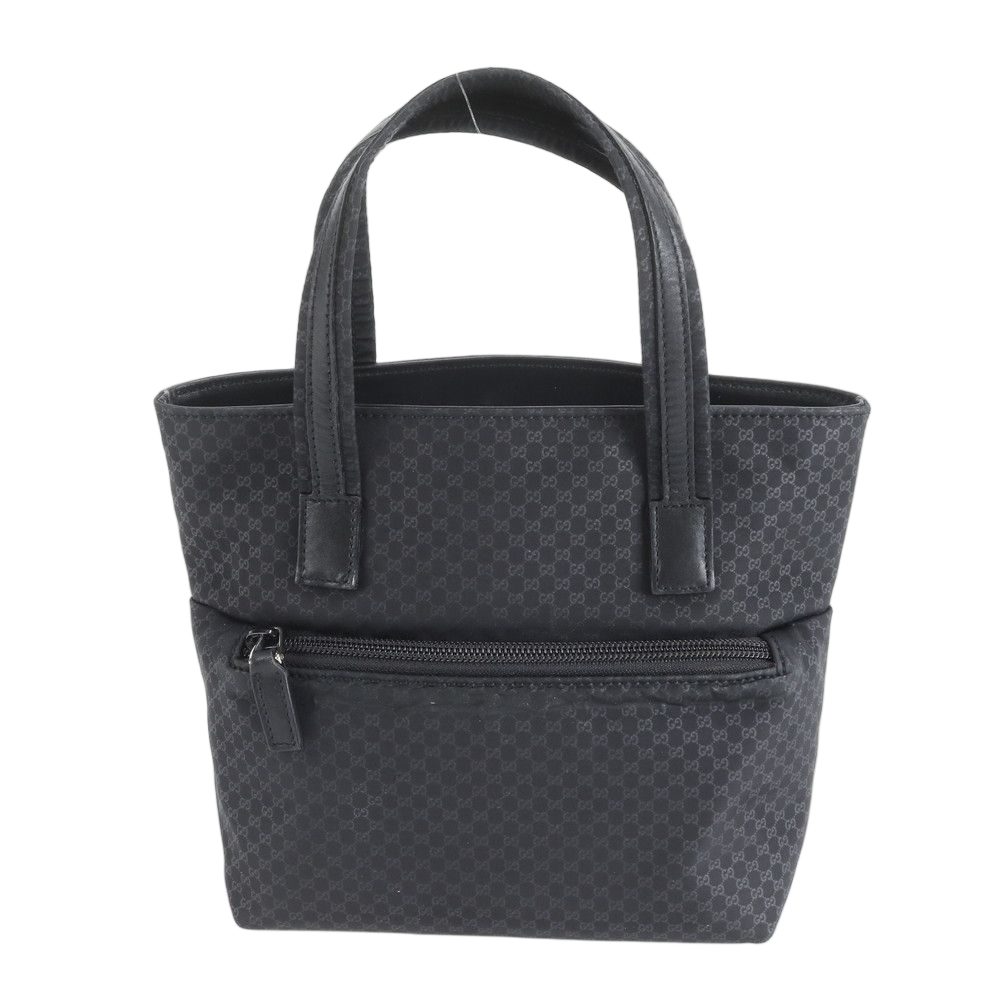 Gucci Micro GG Leather Handbag Tote Black