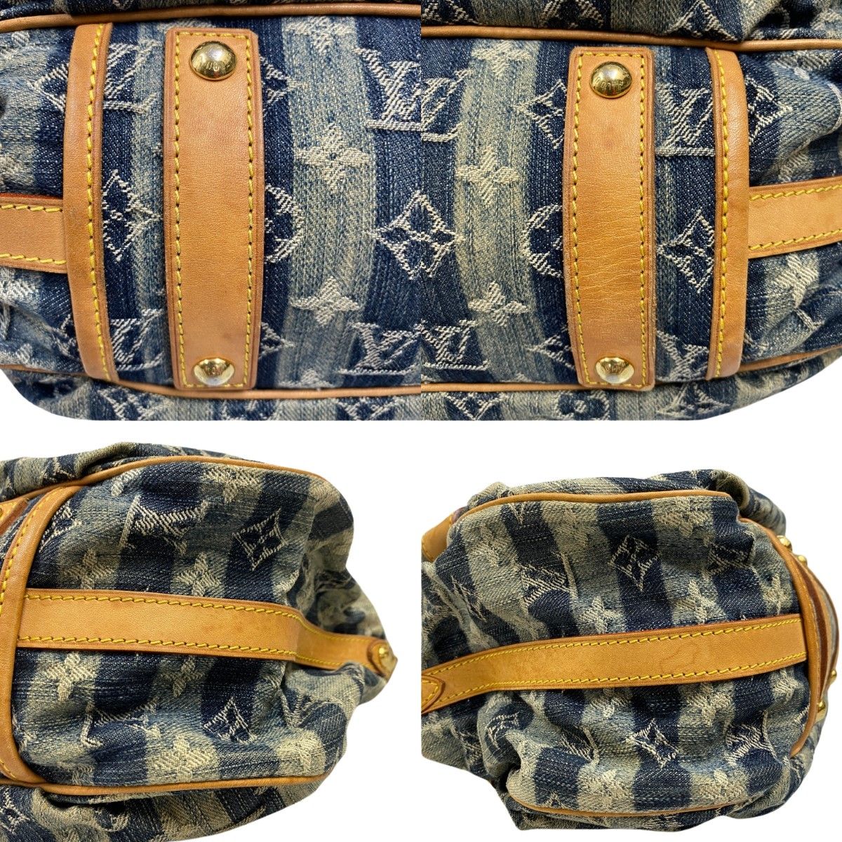 Louis Vuitton Monogram Denim Porte Epol Rayet MM Shoulder Bag Junk