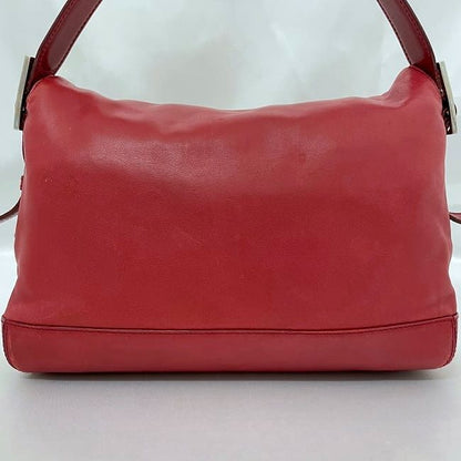 Loewe Semi Shoulder Bag Red Excellent Condition Leather Nappaleather Preowned