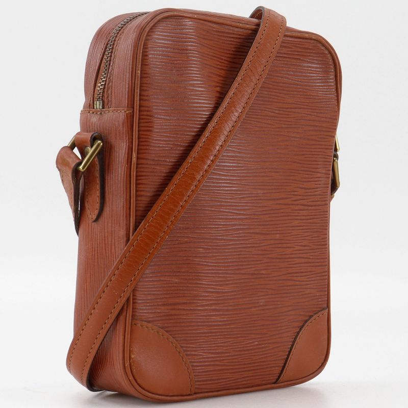 Louis Vuitton Danube Vintage Epi Leather Kenyan Brown Mi871 Unisex Shoulder Bag