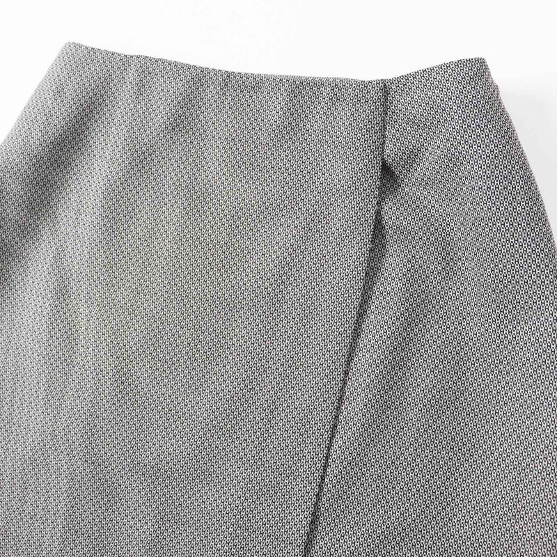 Hermes Vintage Margiela Period Wool Silk Rare Archive H Pattern Wrap Skirt