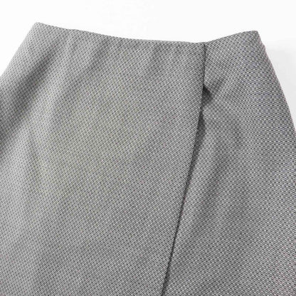 Hermes Vintage Margiela Period Wool Silk Rare Archive H Pattern Wrap Skirt