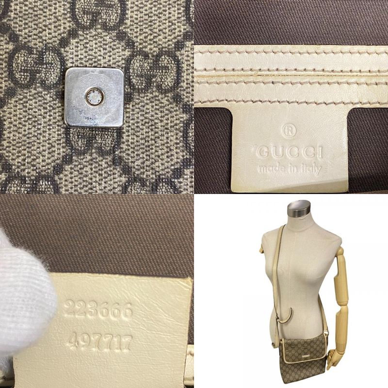 Gucci 223666 GG Supreme Shoulder Bag Cabas  Diagonal Shoulder Brand Ladies