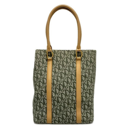 Dior/christian Dior Handbag Trotter Khaki×beige Leather