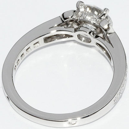 Cartier Ring Pt950 Diamond 115ct (e-vs1-verygood-none) Pavé Diamond Ballerina