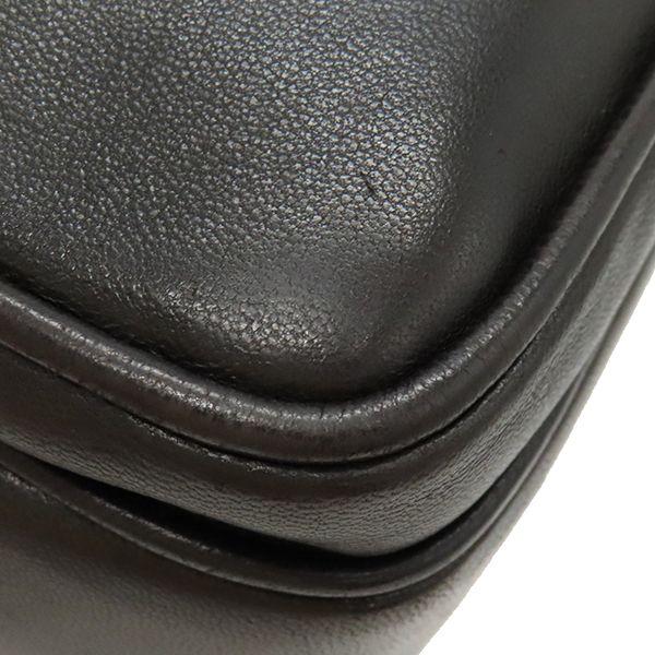 Chanel Shoulder Bag Coco Mark Lambskin Black Gold Hardware Chain Shoulder