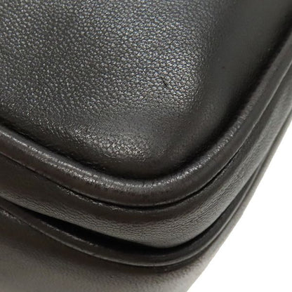 Chanel Shoulder Bag Coco Mark Lambskin Black Gold Hardware Chain Shoulder