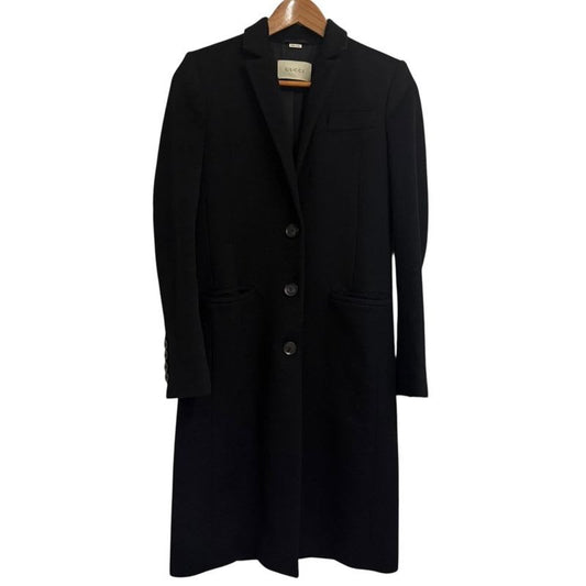 Gucci Michele Period Chester Coat 38 Black