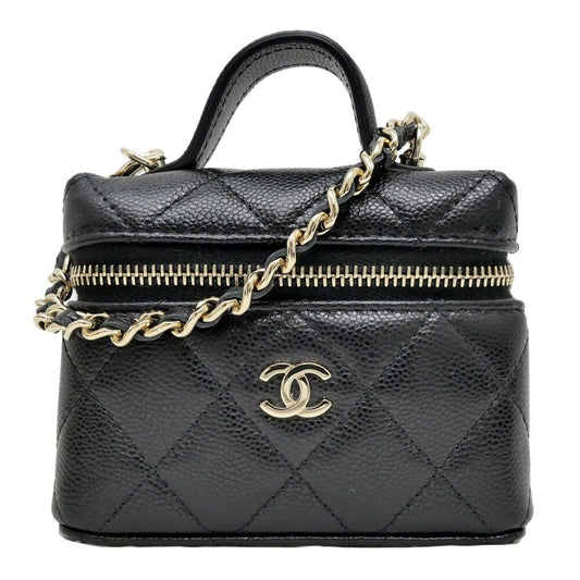 Chanel Bag Charm Classic Mini Quilted Ap4897 Random BK GD Grain