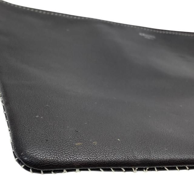 Celine U-sd-1116 Clutch Bag Clutch Pochette Second Bag Check Dark Brown Bicolor