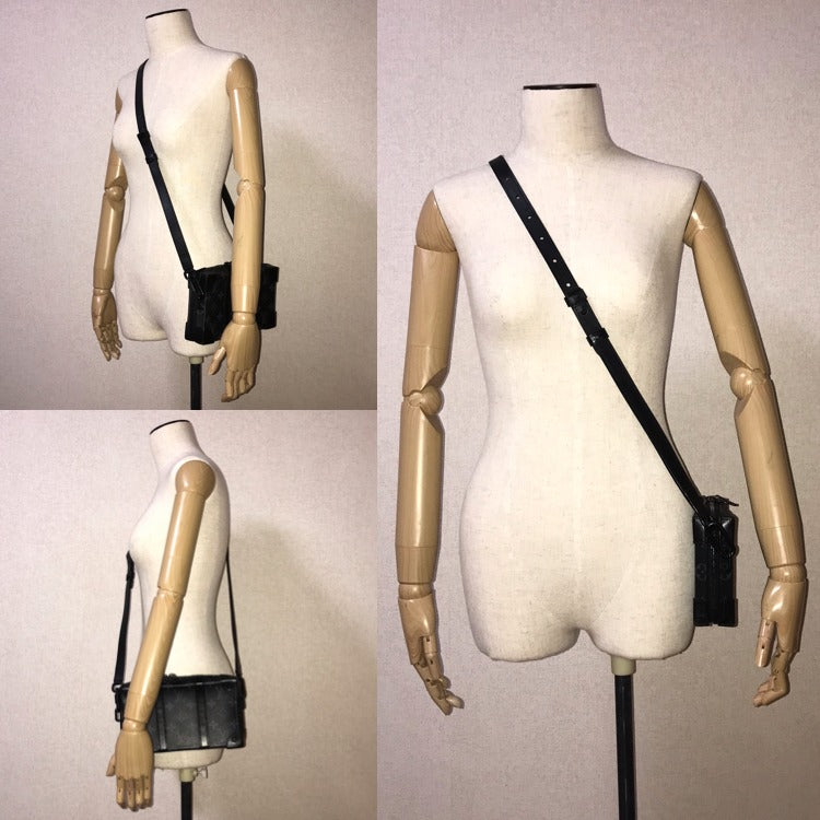 Louis Vuitton Monogram Eclipse Soft Trunk Wallet Shoulder Bag Price Negotiation — view 9