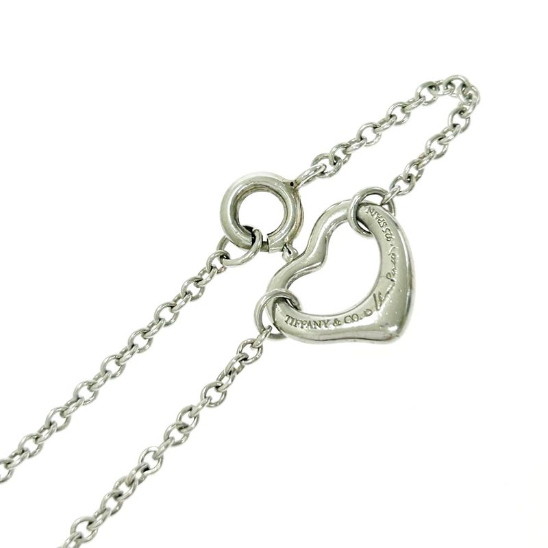 Tiffany & Co Tiffany & Co Silver Elsa Peretti Open Heart 3p Bracelet 2.9g 925