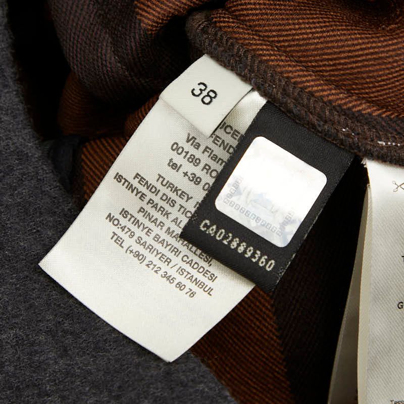 Fendi Sleeveless Dress Size: 38 Charcoal Gray Wool Women's Fendi