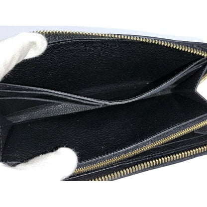 Louis Vuitton Round Zipper Long Wallet Portefeuille Cles Mans Monogram Empreinte — view 8