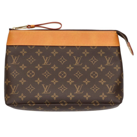 Louis Vuitton M14057 Pochette Voyage Supre Monogram Leather Clutch Bag Men's
