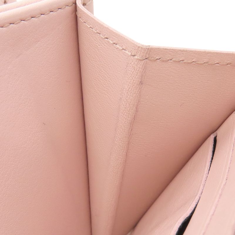 Louis Vuitton Long Wallet Zippy Wallet Monogram Mahina Pink and White Silver