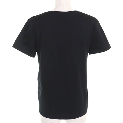 Celine 2x314916g 100% Cotton Logo Crew Neck Short Sleeve T-shirt Black White S