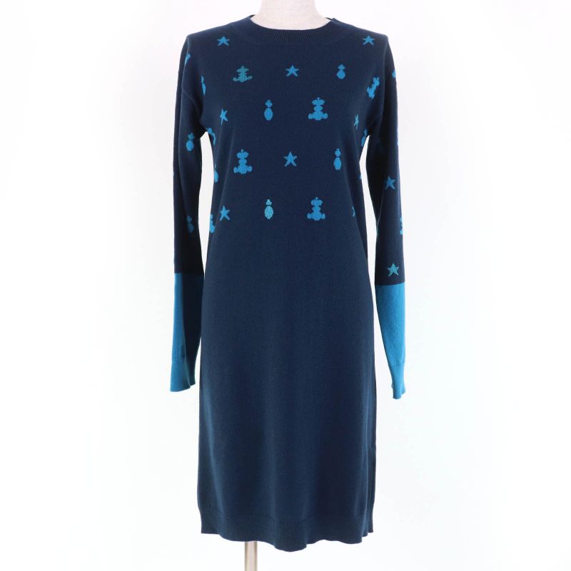 Hermes 2021 Poste Et Cavalerie Saber Decorated Bag 100% Cashmere Long Sleeve