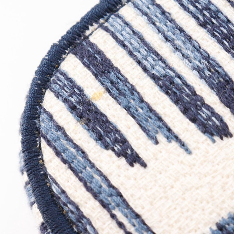 Dior Travel Vanity Palms Embroidery Canvas Navy Blue/white Ladies Handbag