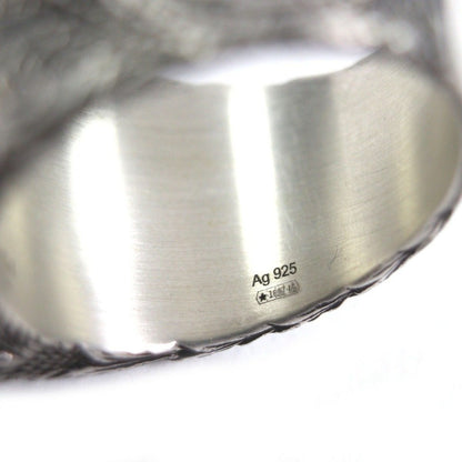 Gucci Arabesque Alphabet Letter Ring Silver XL Weight — view 9