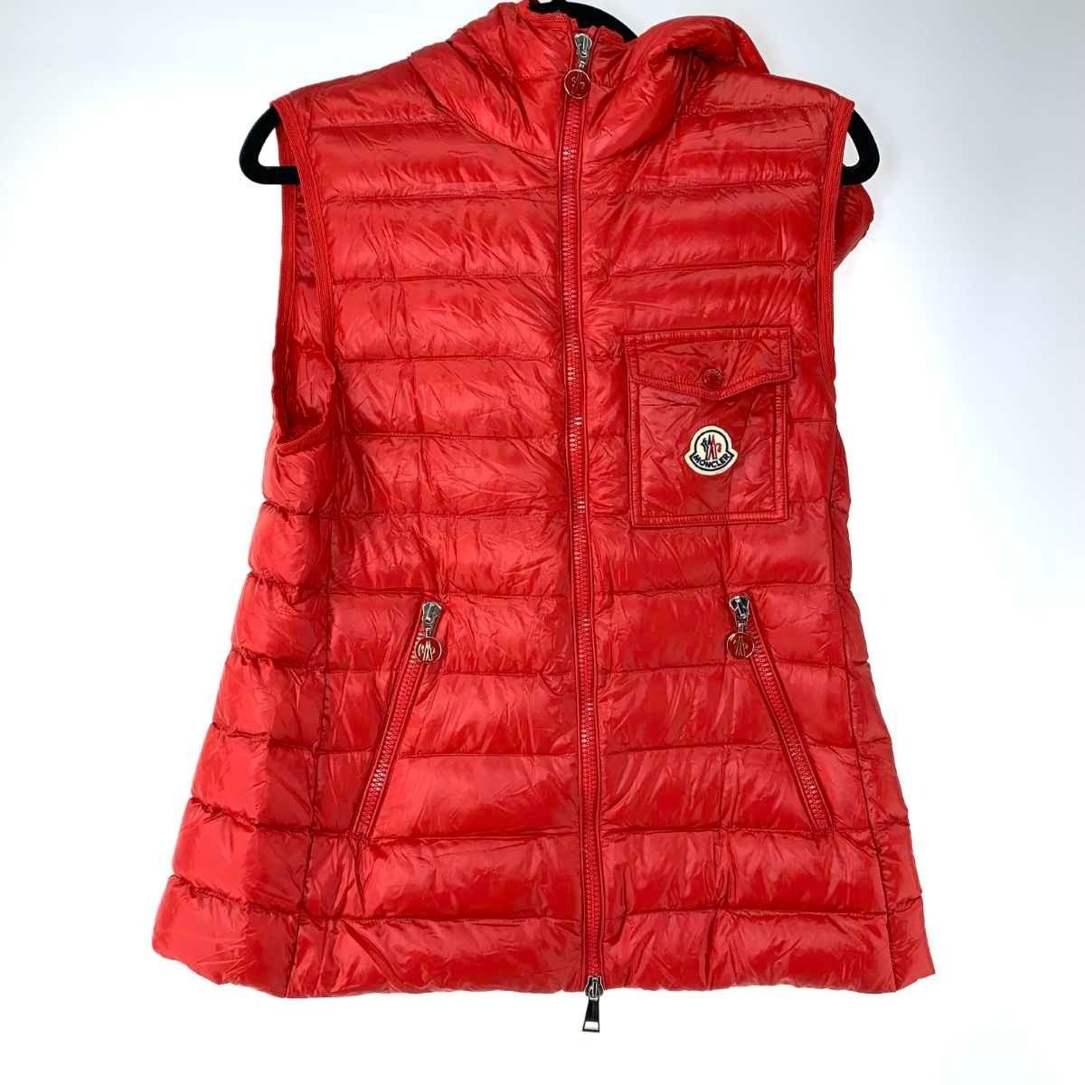 Moncler Down Vest Red