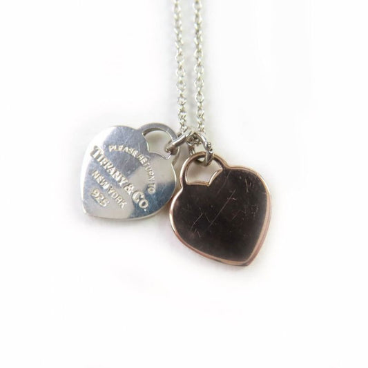 Tiffany & Co. Return to Double Heart Tag Pendant AG 925