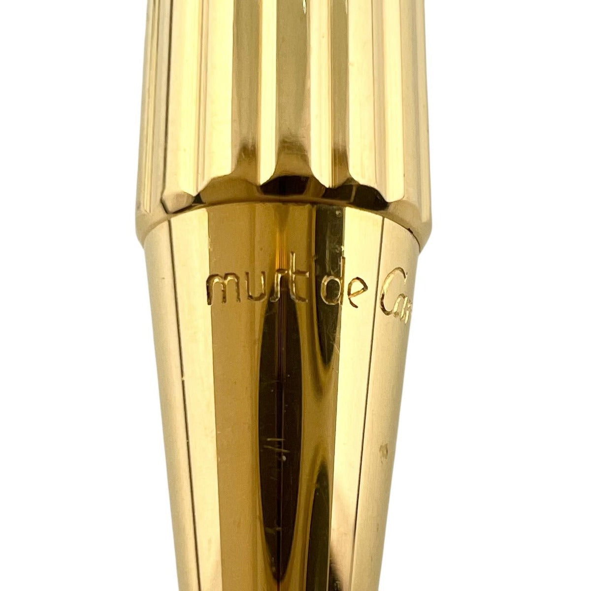 Cartier Trinity de Striped Twist Ballpoint Pen Gold with Case — view 7