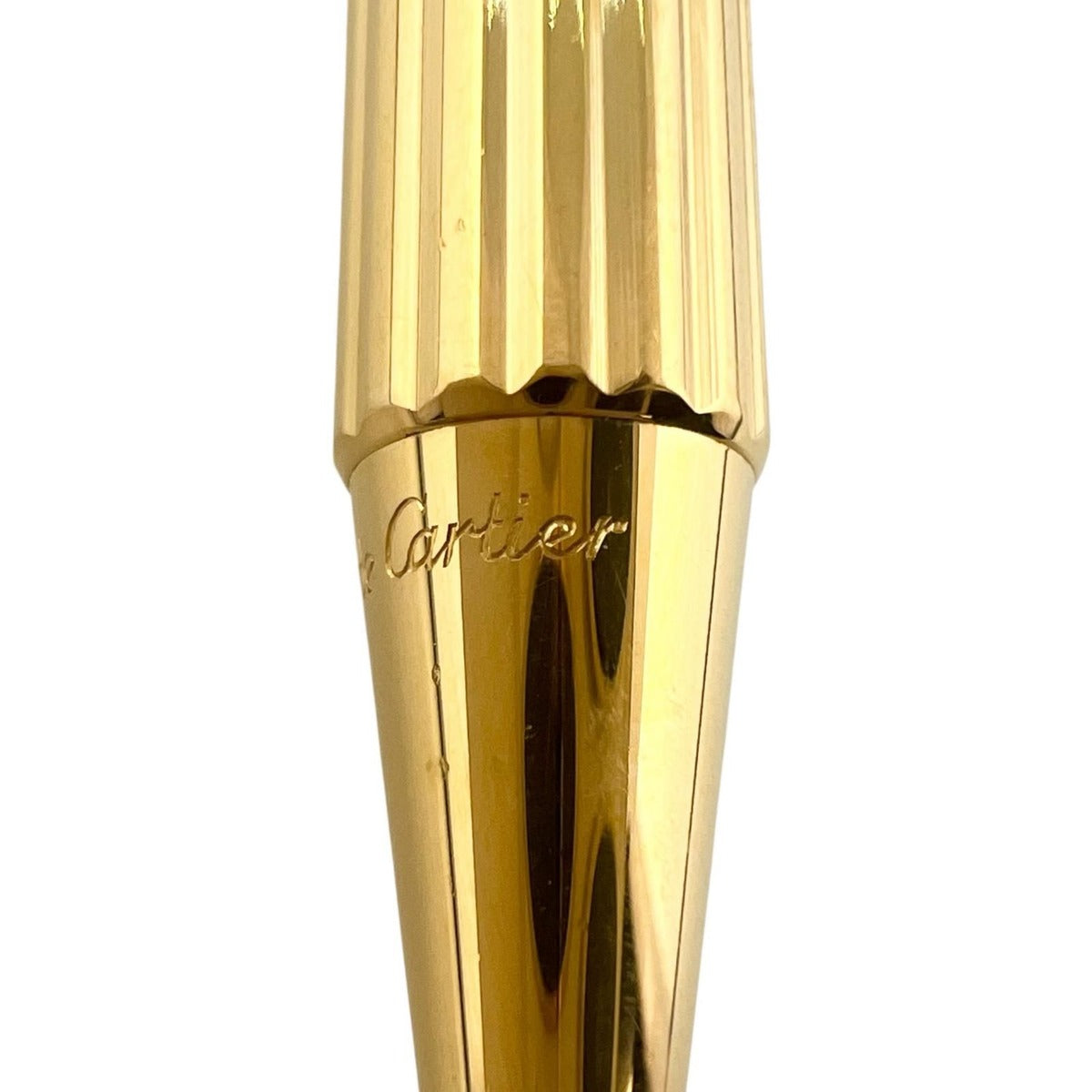 Cartier Trinity de Striped Twist Ballpoint Pen Gold with Case — view 8