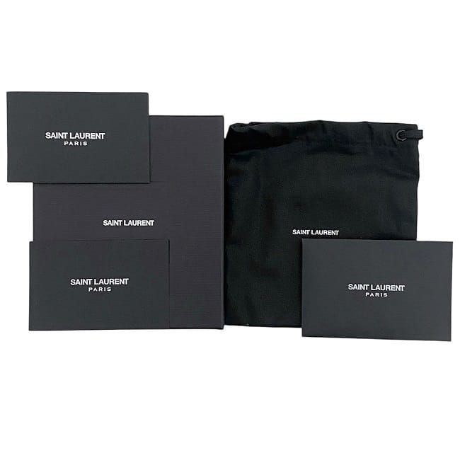 Saint Laurent Bracelet Black Cassandra Excellent Condition Leather Preowned