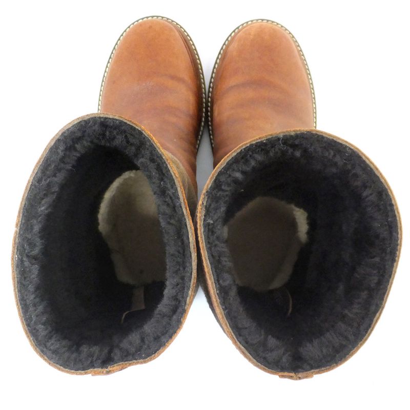 Chanel Mouth Boots Brown Size 37 24.0cm (9.45in) Leather Suede