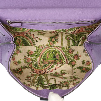 Gucci Daily Bamboo Shoulder Bag Leather 370831 Purple Ladies Gucci