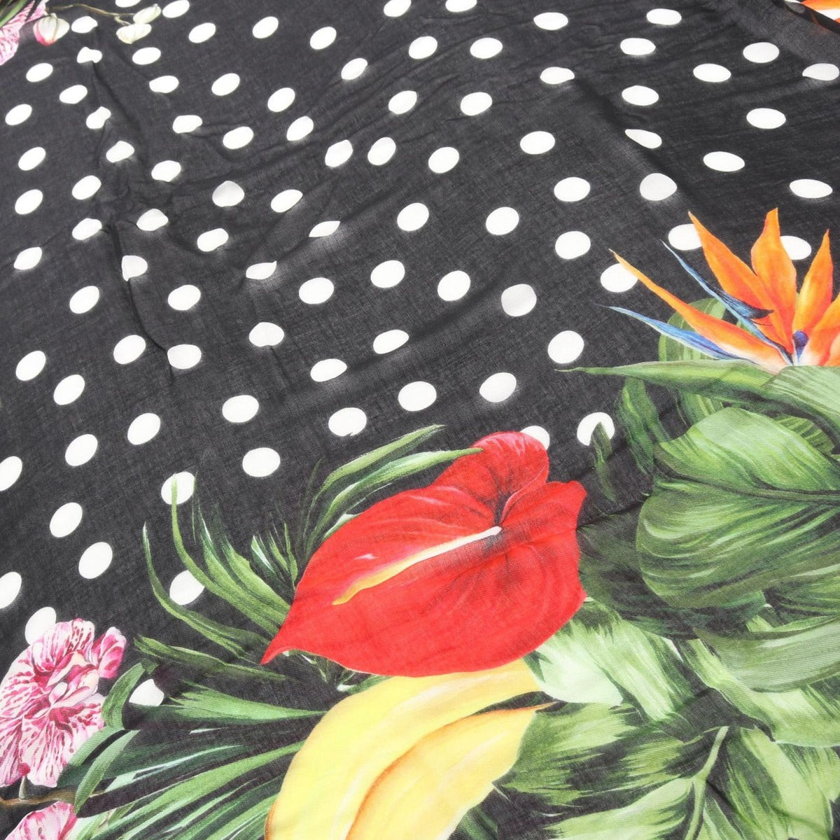Dolce & Gabbana Shawl Cashmere Black Multicolor — view 2