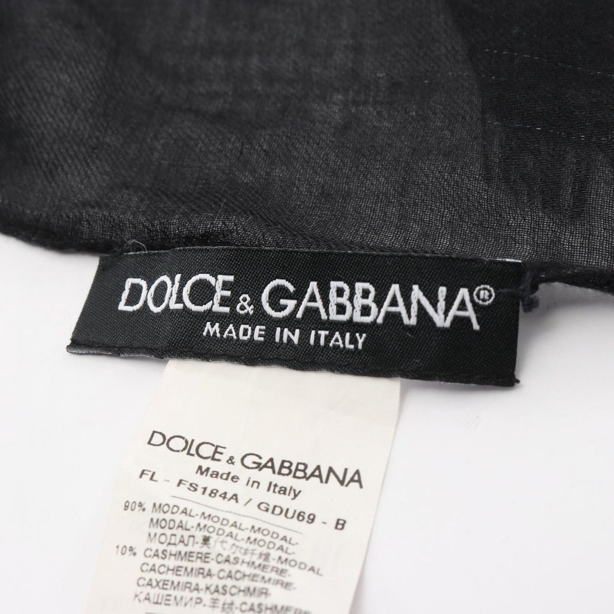 Dolce & Gabbana Shawl Cashmere Black Multicolor — view 3