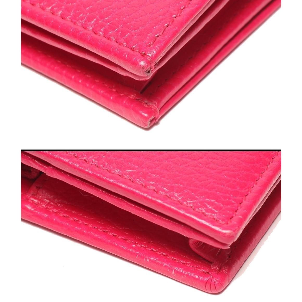 Gucci Bifold Wallet GG Marmont Pink Size Details — view 8