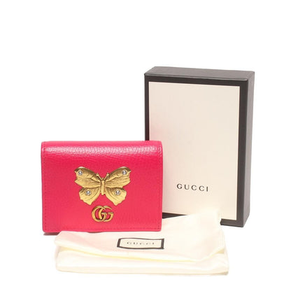 Gucci Bifold Wallet GG Marmont Pink Size Details — view 10