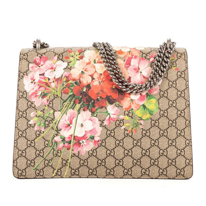 Gucci Blooms Dionysus Beige Burgundy Supreme Canvas Shoulder Bag — view 5